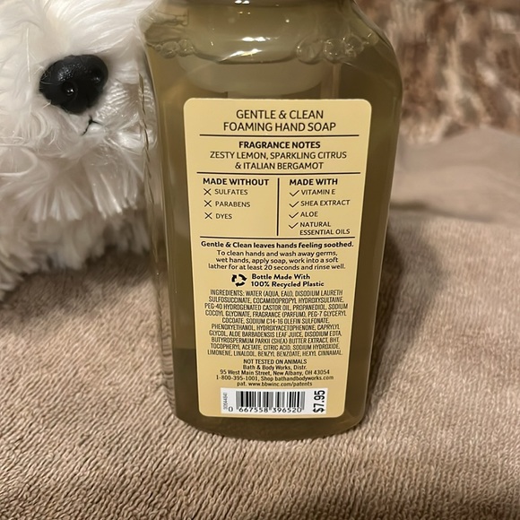 White Barn by Bath & Bodyworks Kitchen Lemon foaming handsoap no parabens 8.75oz - Picture 4 of 4